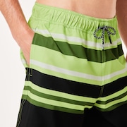 Sunset RC 19” Boardshort - Gradient Stripes Light Green