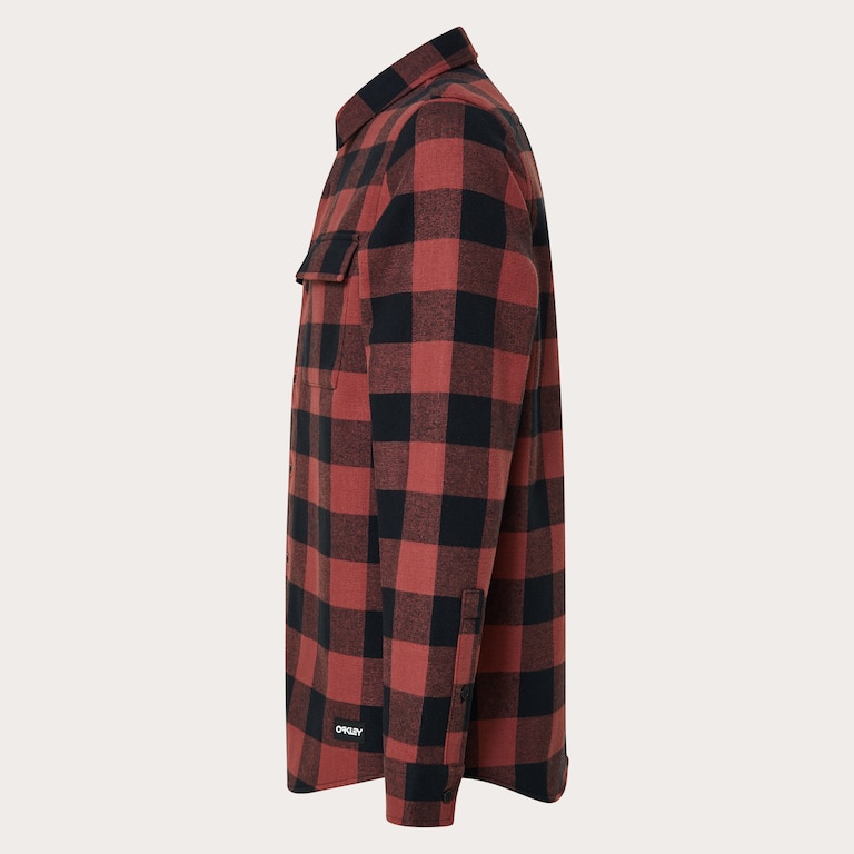 Bear Cozy Flannel - Rosewood/Black