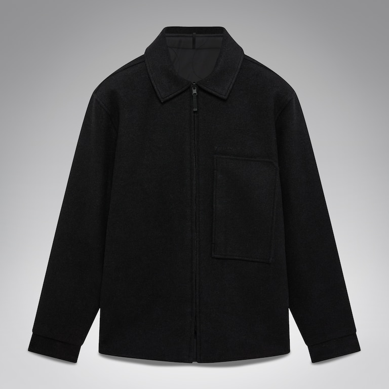 Off-Slope Solid Overshirt - Pitch Black