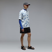 Wave Print Blue/White
