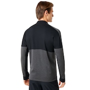 Knockdown Mixed Fleece 1/4 Zip - Forged Iron
