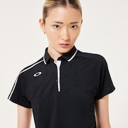 Elevate Squeeze Hem Polo - Blackout