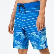 Retro Split 21 Boardshort - Light Blue Flower/Stripe