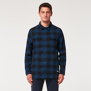 Bear Cozy Jacket - Black/Blue Check