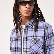 Podium Plaid Ls Flannel - New Lilac/Black Check