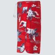 Tropical Bloom 18 Boardshort - Redline Hawai