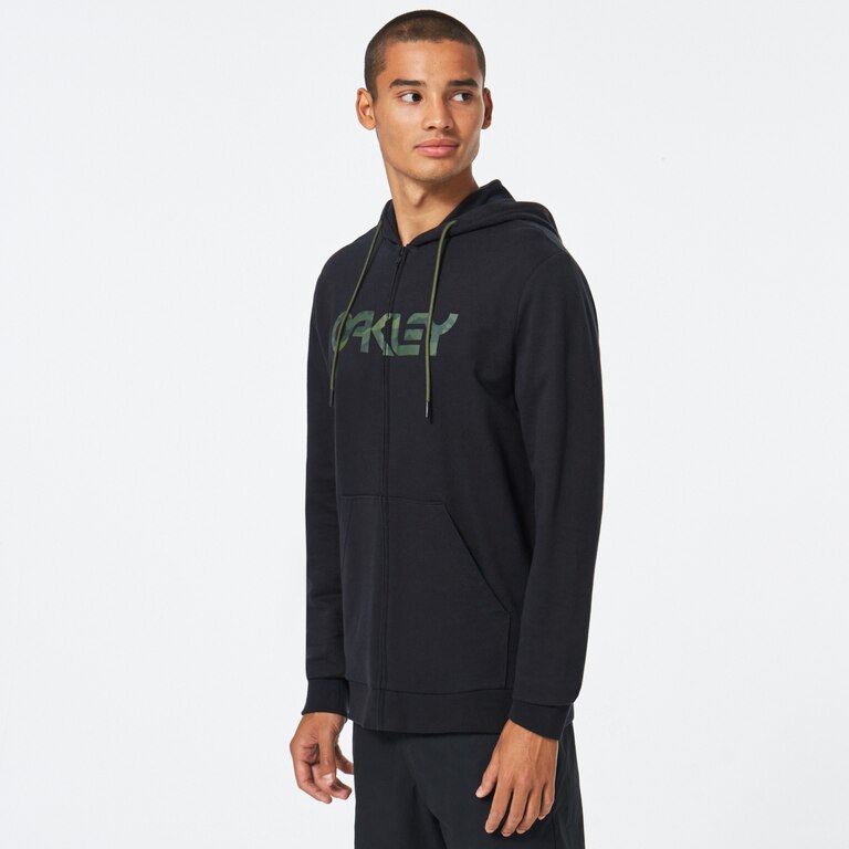 Teddy Full Zip Hoodie - Black/Core Camo