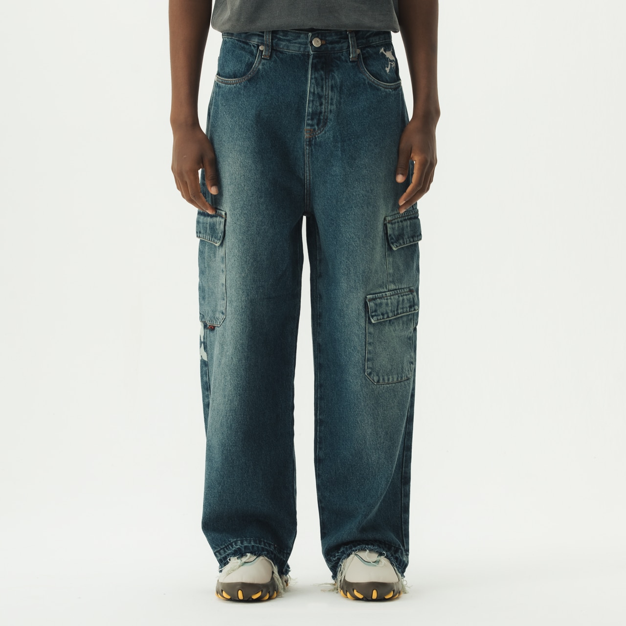 Oakley Calça Masc Mod Skull Industrial Denim Piet em Fathom