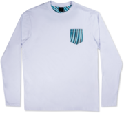 Camiseta Marbled LS - White