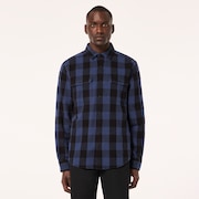 Oakley Terraformic LS Button Down in Black/Blue Check | Oakley