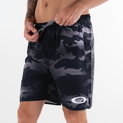 Bermuda Para Água Blade Camo Trunk - Blackout