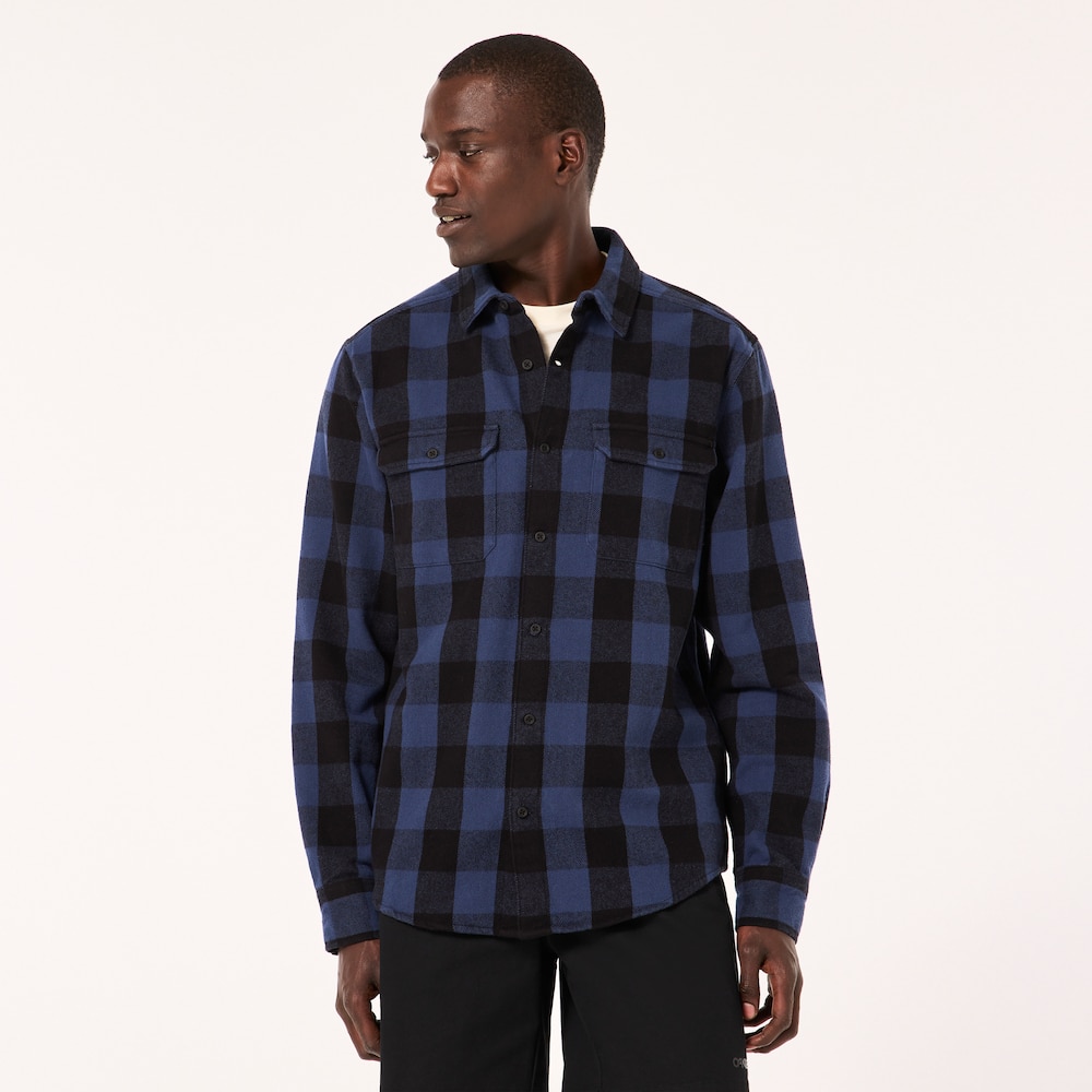 oakley dress shirts Oakley Terraformic LS Button Down in Black/Blue Check