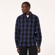 Terraformic LS Button Down - Black/Blue Check