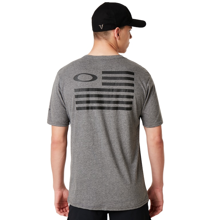 SI Oakley Flag Tee - Athletic Heather Gray