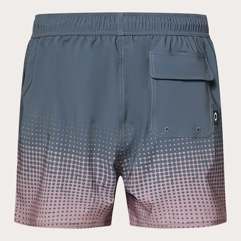 Sand Pixel Rc 16" Beachshort - Gradient Monogram Slate/Toadstool