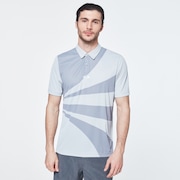 Geometric Swing  Polo - Fog Gray