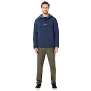 Block Color Anorak Jacket - Fathom