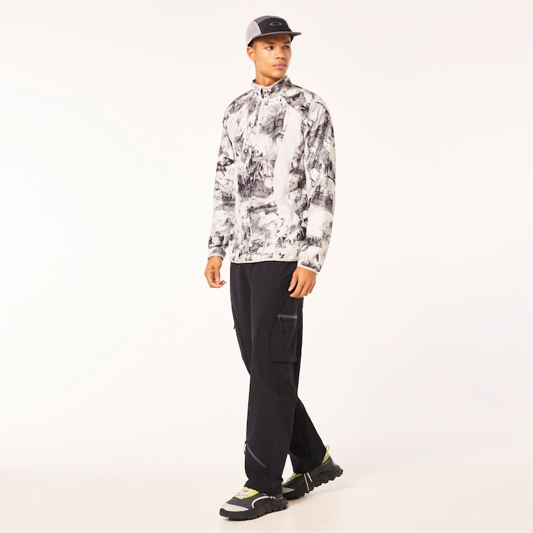 Latitude Arc Rc 1/4 Zip Fleece - Rocks Print Gray