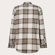 Oak Plaid LS Shirt - White/Black/Pebble