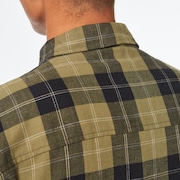 Cabin Button Down LS - New Dark Brush Check