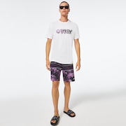 Retro Split 21 Boardshort - Purple Flower/Stripe