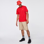Heritage Eyeshade Tee - Poppy Red