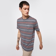 All Stripes SS Tee - New Athletic Gray
