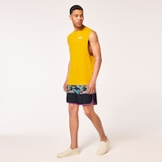 Neon Palms 19" Boardshort - Purple Palm Block Print