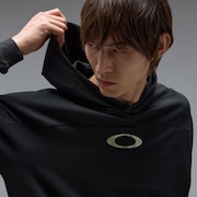 Striking Matelasse Hoodie - Pitch Black