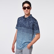 Camo Stripes Polo - Universal Blue