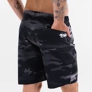 Bermuda Para Água Blade Camo Trunk - Blackout