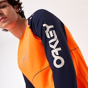 Maven Scrub LS Jersey - Orange/Blue