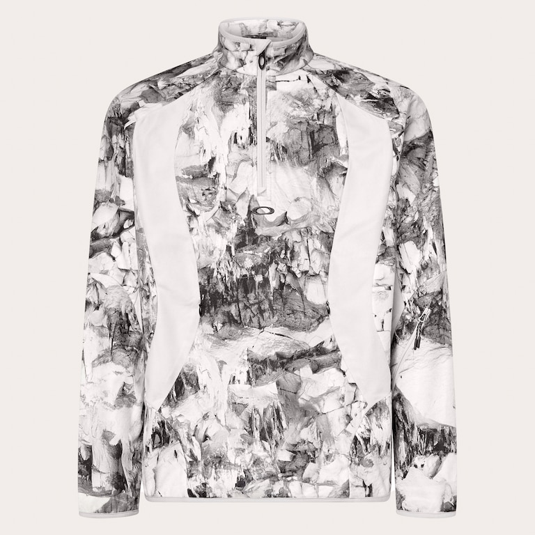 Latitude Arc Rc 1/4 Zip Fleece - Rocks Print Gray