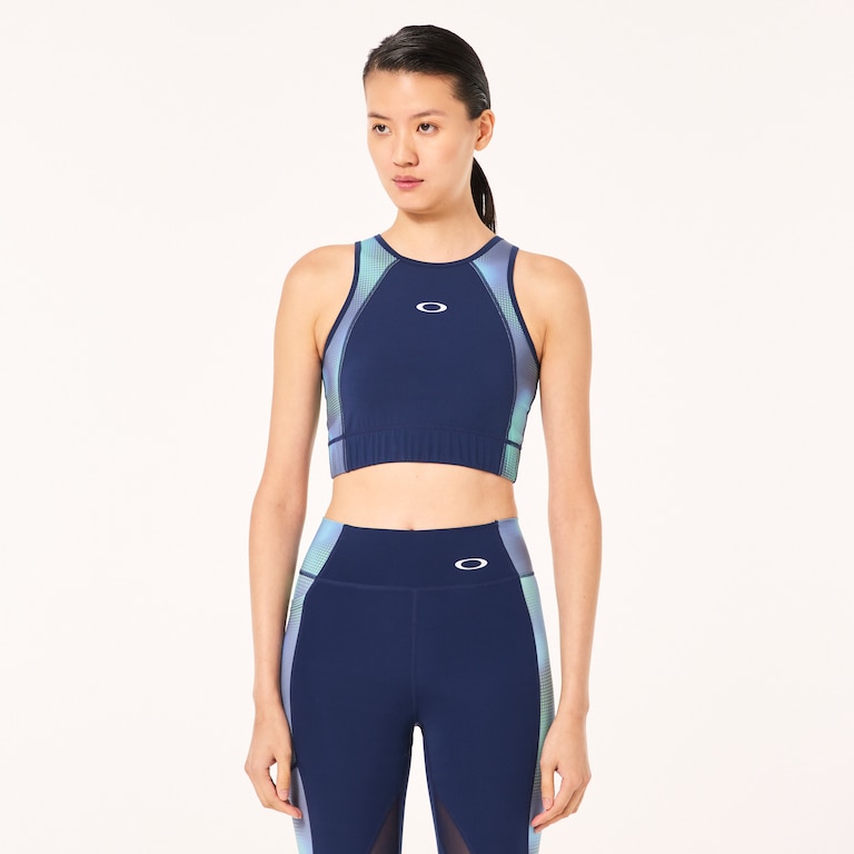 W Pursuit Cropped Top - Team Navy