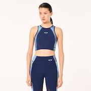 W Pursuit Cropped Top - Team Navy