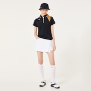 Elevate Squeeze Hem Polo - Blackout