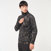 Oakley Crack Mx Hi-Neck Ls Shirt - Black Print