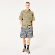 Outdoor Printed Short - Aop Mountain Black Cement