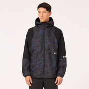Oakley Enhance Wind Warm Graphic Jacket 13.7 in Black Print