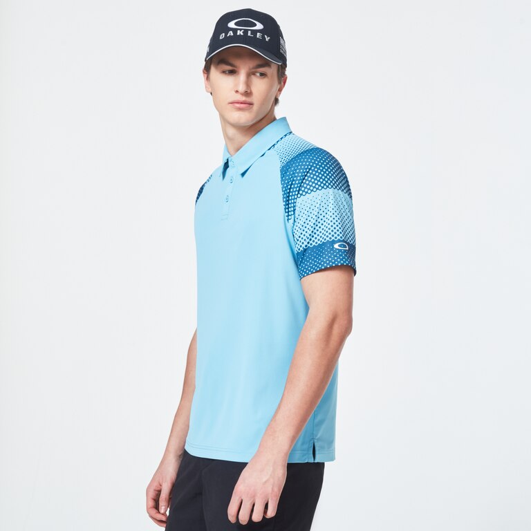 Dot Sleeves Polo - Aviator Blue