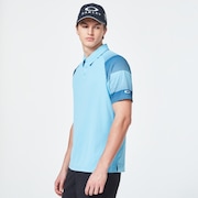 Dot Sleeves Polo - Aviator Blue