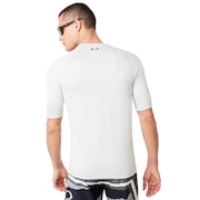 Camou Stripe Logo Rashguard - Light Gray