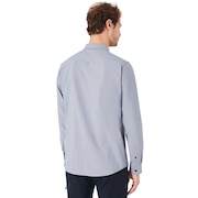 LS Solid Woven Shirt - Fathom