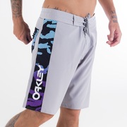 Bermuda Para Água Mark II Mesh Out Block - Stone Gray