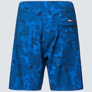 Dark Floral 18 Rc Boardshorts - Blue Flower