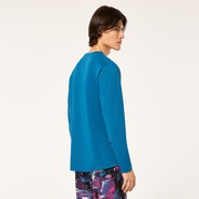 Slant Logo Print L/S Tee 8.0 - Ad Blue