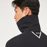 Skull Synchronism Aloft Mock Neck - Blackout