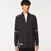 Skull Synchronism Ls Mock Shirt - Blackout