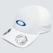 Ellipse Thin Stripe Cap - White
