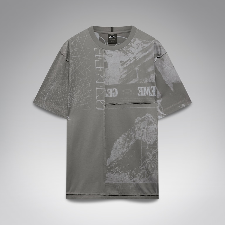 Reserve Strato Panels Tee - Granite Gray